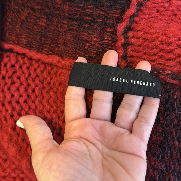 Isabel Benenato Alpaca Mohair Blend Open Cardigan Sz 42 - Picture 10 of 10